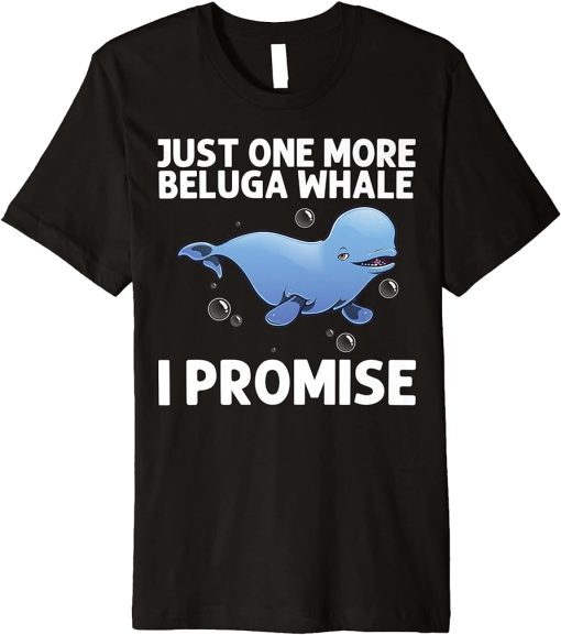 Cool Beluga Whale For Men Women Orca Whales Save The Ocean Premium T-Shirt